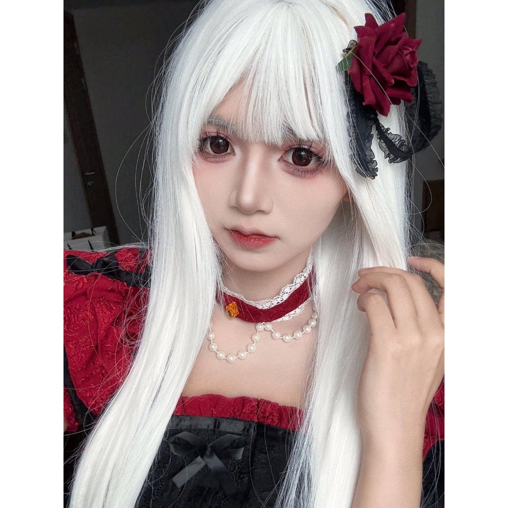 CDCXZHU OBALEN 14.50mm Red Colored Contact Lenses (6 Months Wear)