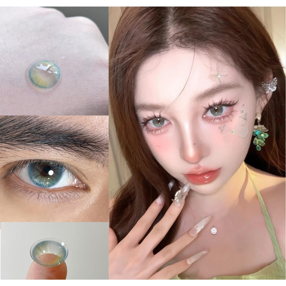 BGDYU BOOSCON 14.50mm Green Colored Contact Lenses (6 Months Wear)