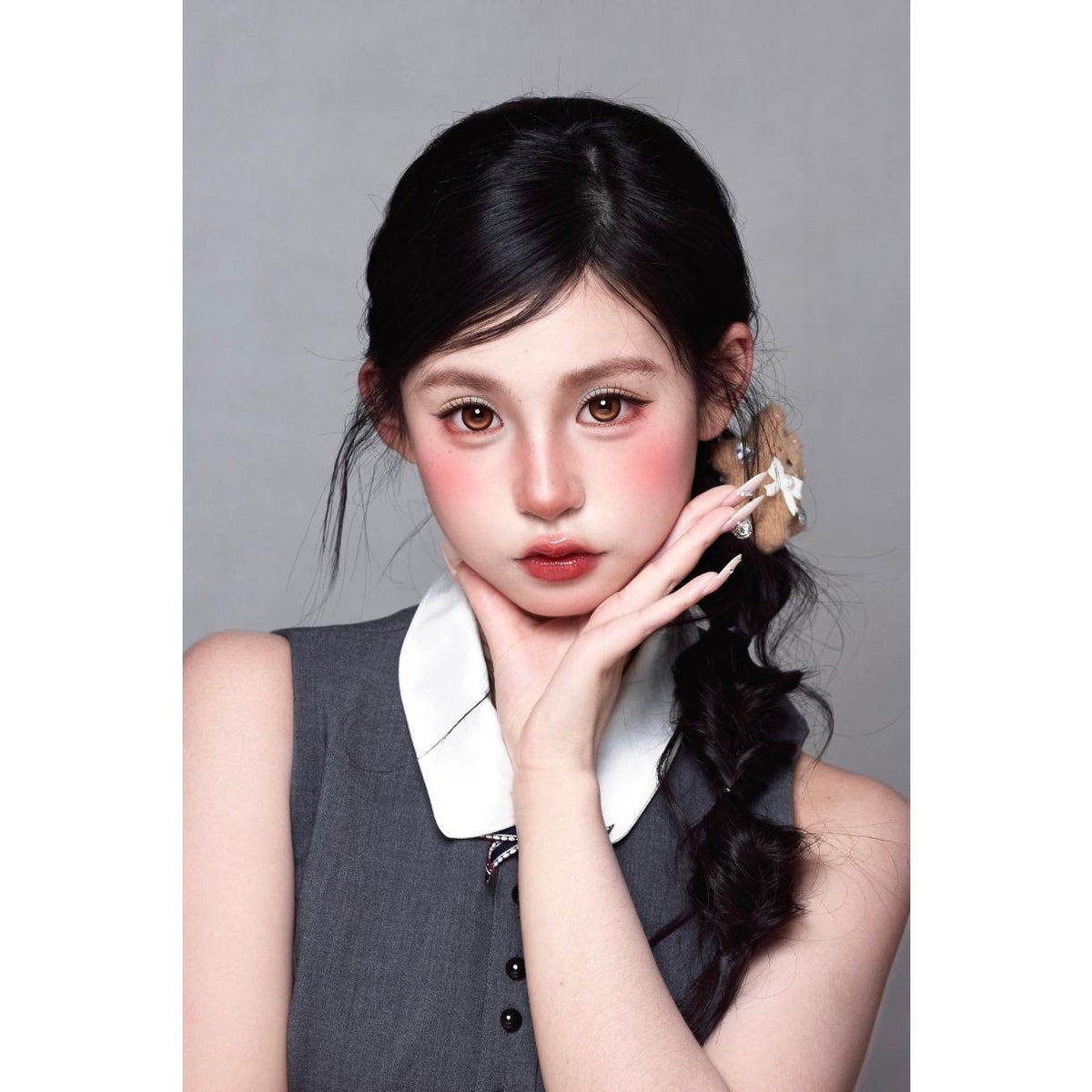 CDLSNSHEN OBALEN 14.50mm Brown Colored Contact Lenses (6 Months Wear)