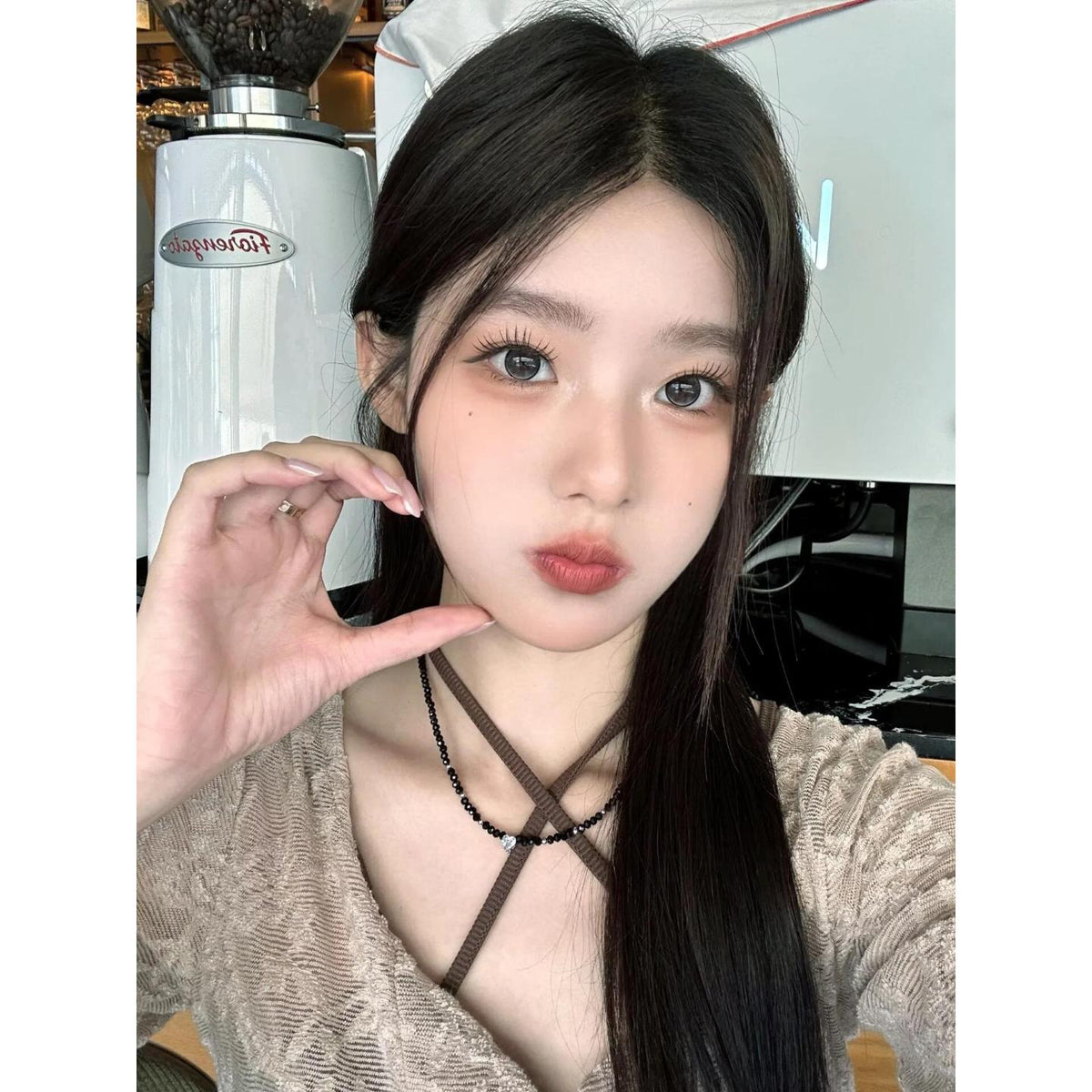 RYHZZHU Xiyoulens 14.20mm Black Colored Contact Lenses (6 Months Wear)