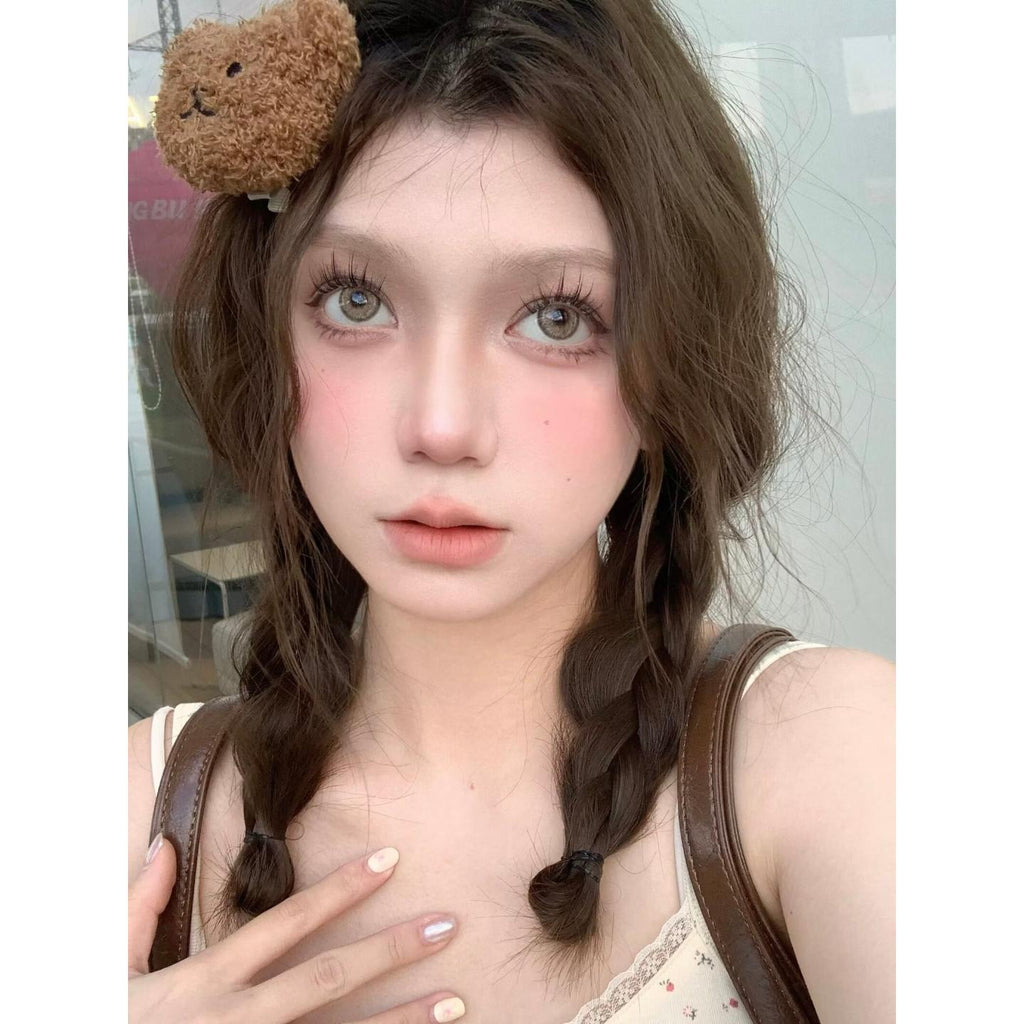 YJXXYUN MorningCon 14.50mm Brown Colored Contact Lenses (6 Months Wear)