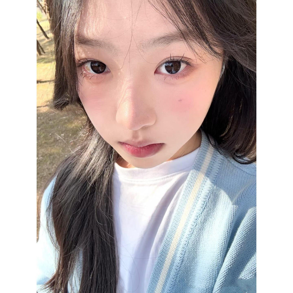 XLANHUAN FLLYCON 14.00mm Blue Colored Contact Lenses (6 Months Wear)