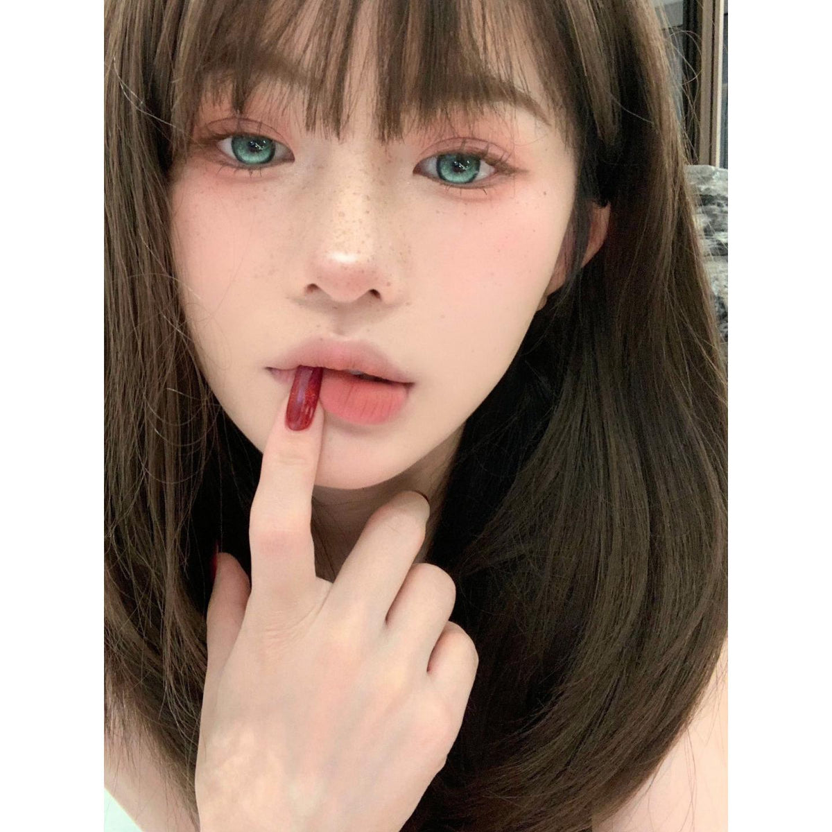 NJNSNV MorningCon 14.20mm Green Colored Contact Lenses (6 Months Wear)