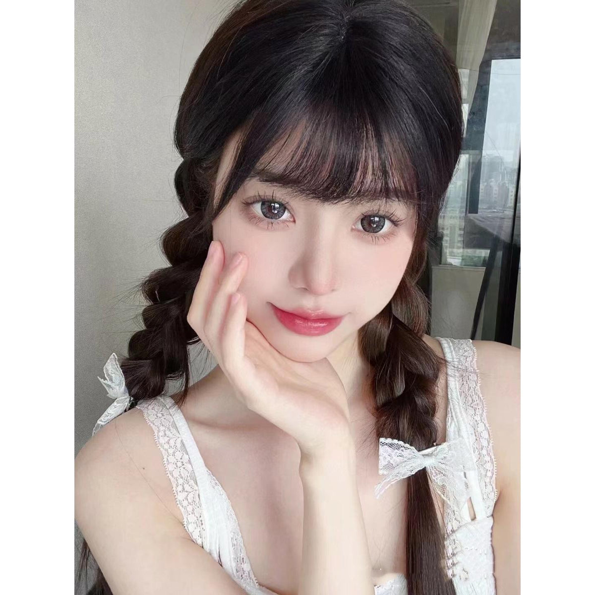 MLWLONG BOOSCON 14.50mm Gray Colored Contact Lenses (6 Months Wear)