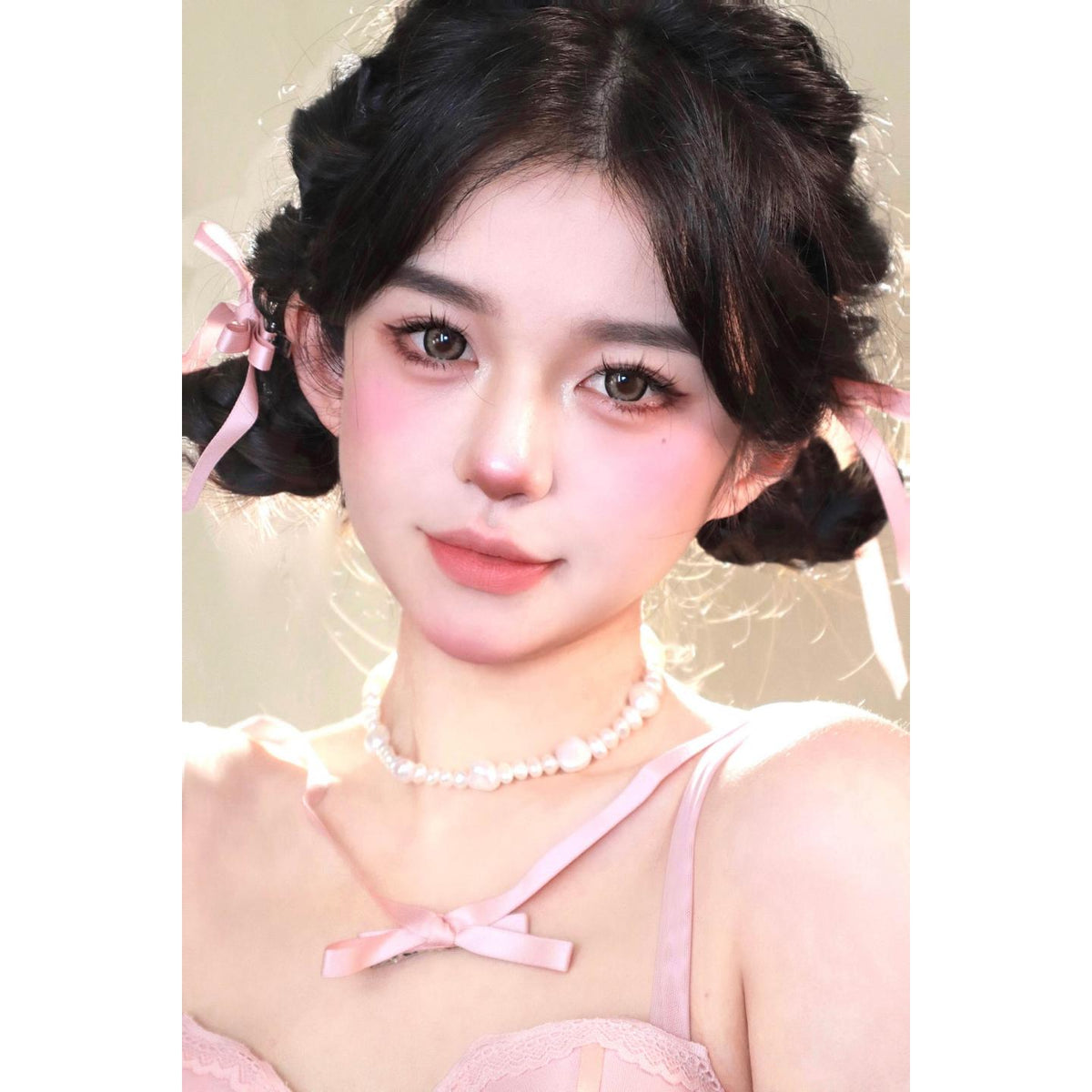 HJNGAO MorningCon 14.50mm Brown Colored Contact Lenses (6 Months Wear)
