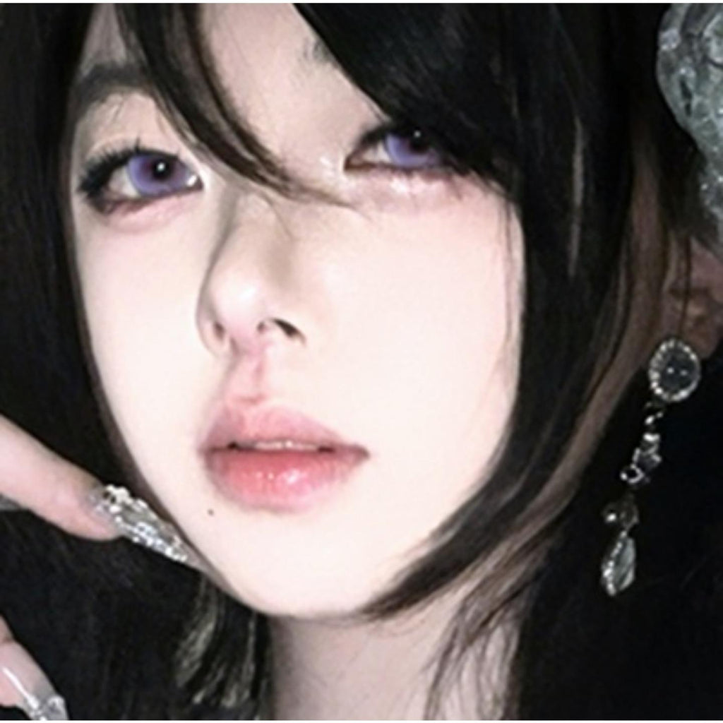 YCZMENG OVOLOOK 14.20mm Purple Colored Contact Lenses (6 Months Wear)