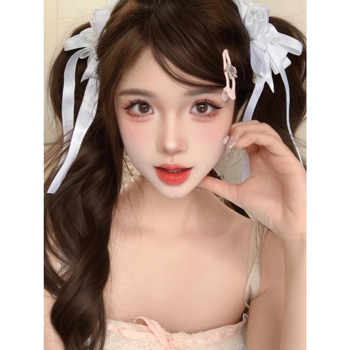 TNXHUAN thestarlens คอนแทคเลนส์สี ขนาด 14.50 มม. สีชมพู (ชนิดใส่ได้นาน 6 เดือน)