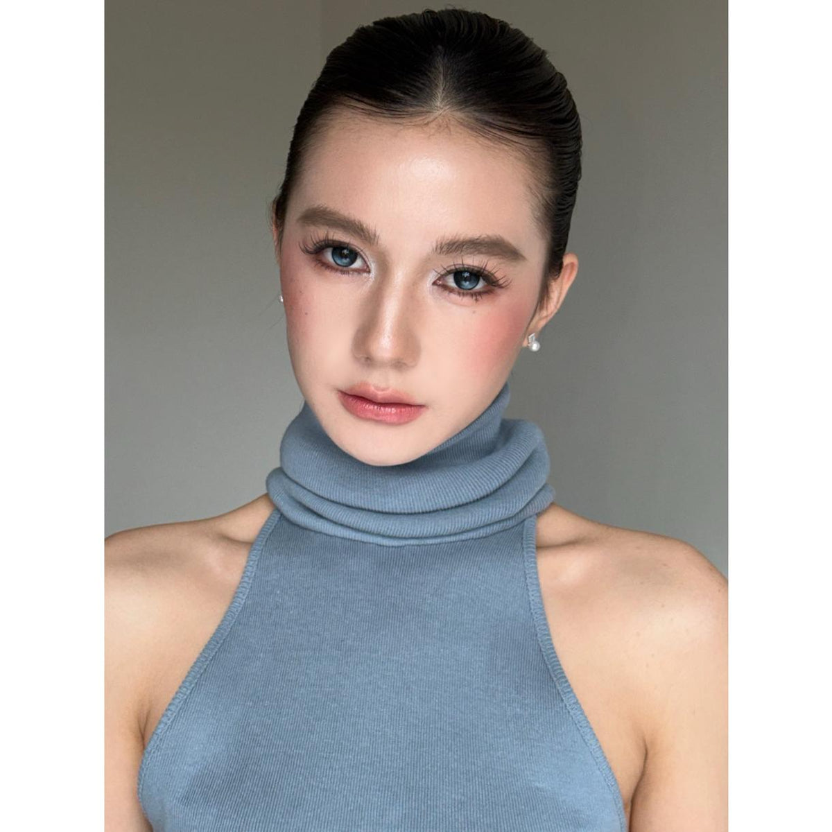 TKHYHU MimiPark 14.50mm Blue Colored Contact Lenses (6 Months Wear)