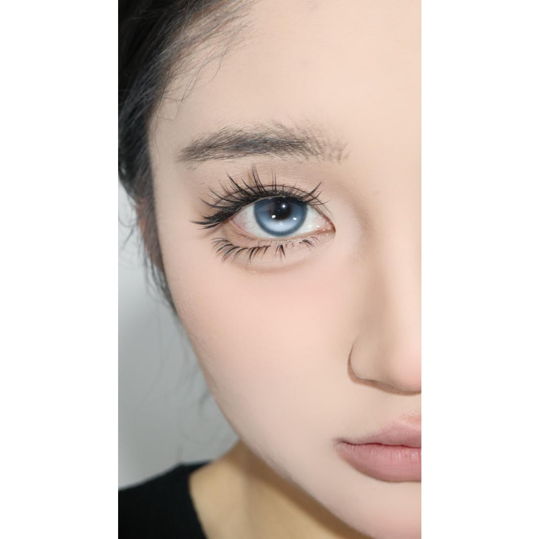 CDYGBHE OBALEN 14.50mm Blue Colored Contact Lenses (6 Months Wear)