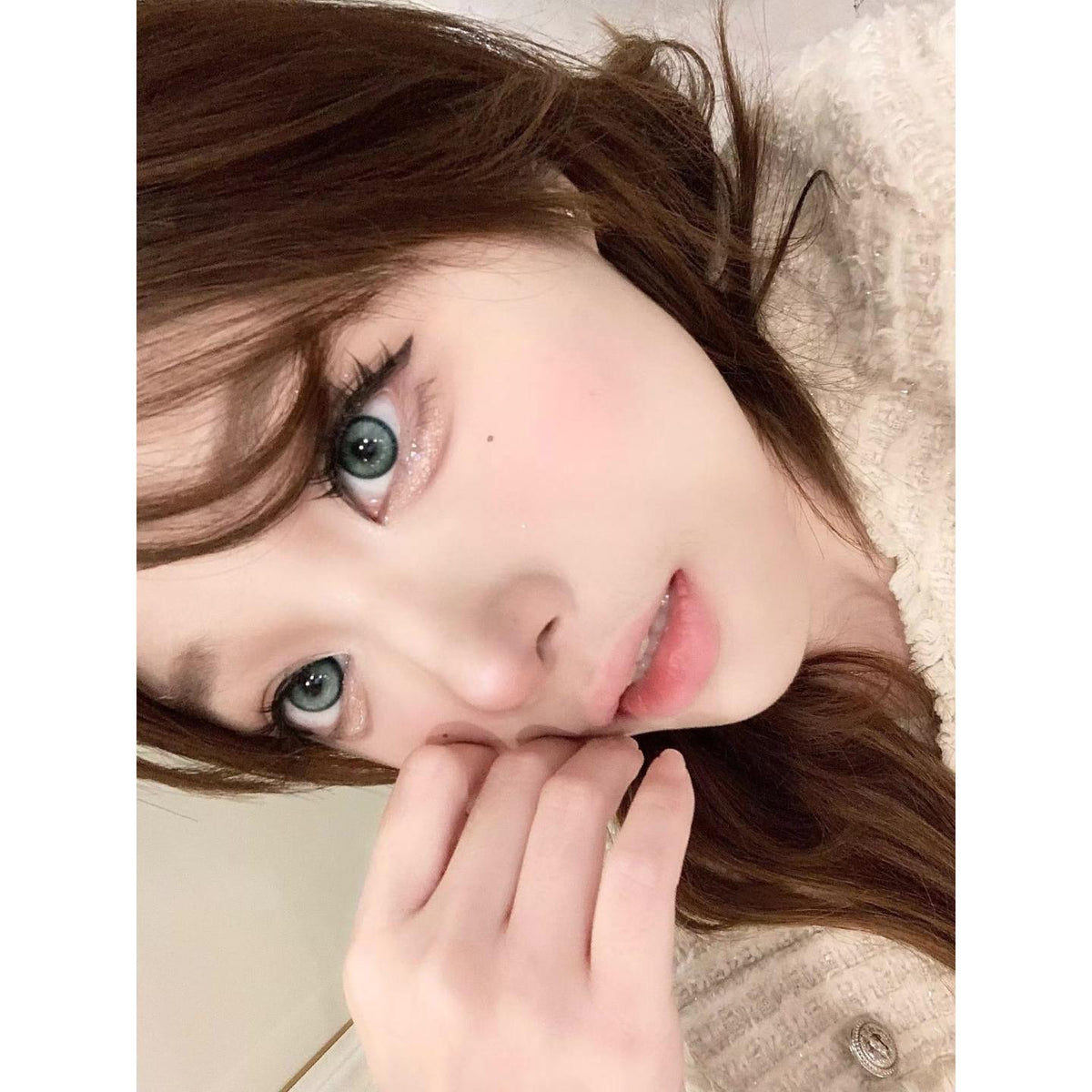 NJNSNV MorningCon 14.20mm Green Colored Contact Lenses (6 Months Wear)