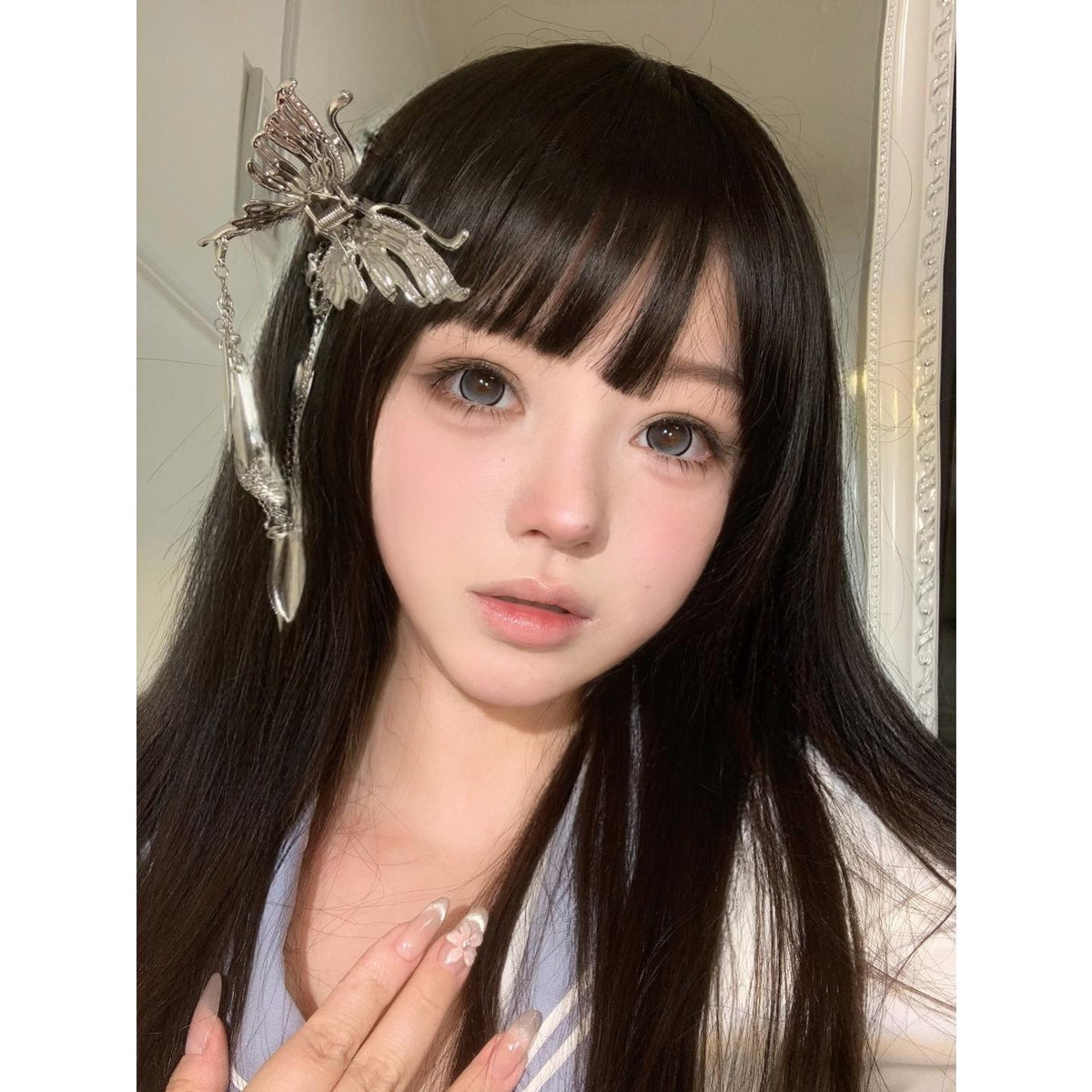 JXALAO thestarlens 14.50mm Grey Colored Contact Lenses (6 Months Wear)
