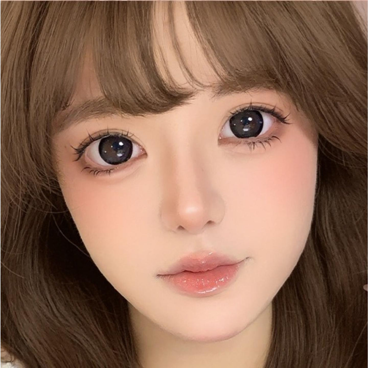 CDNQHEI OBALEN 14.50mm Black Colored Contact Lenses (6 Months Wear)