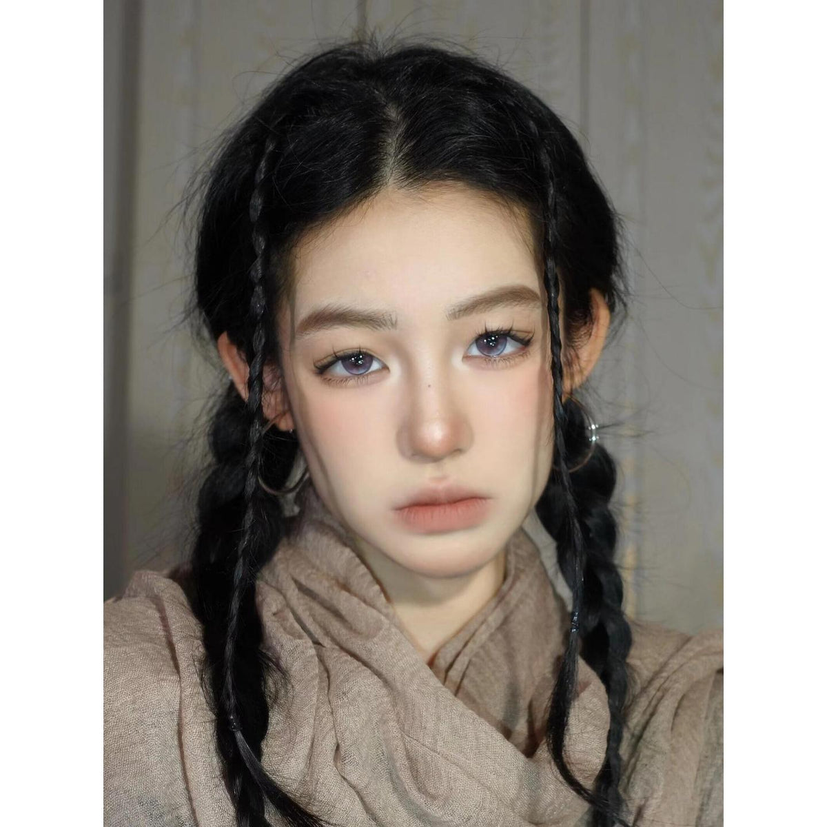 BLKBMEI Xiyoulens 14.20mm Purple Colored Contact Lenses (6 Months Wear)