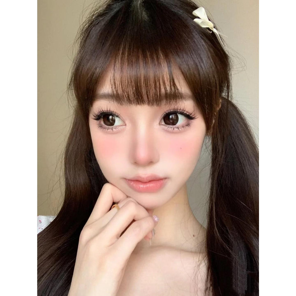 MNMKA FLLYCON 14.50mm Dark Brown Colored Contact Lenses (6 Months Wear)
