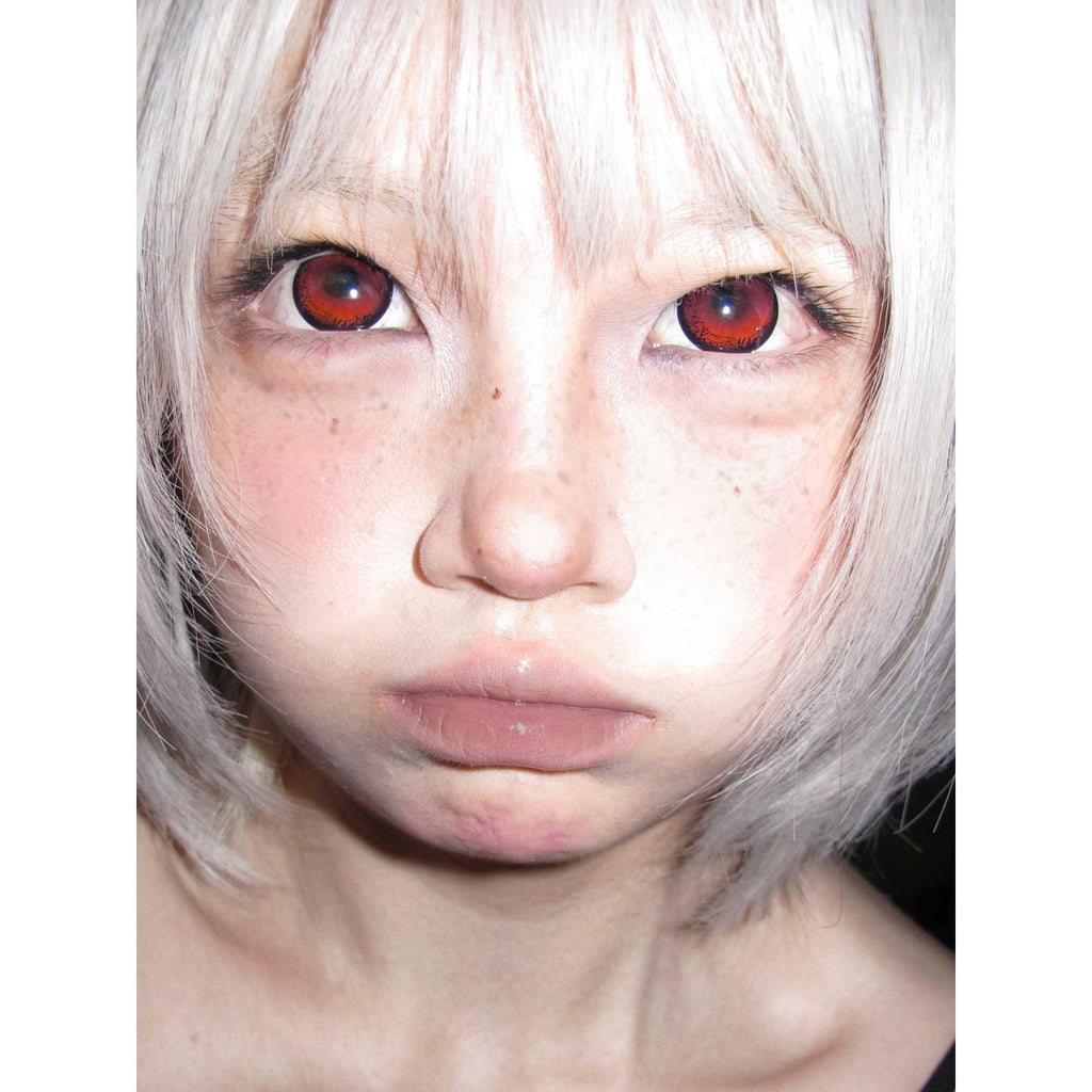 LFQIE Serltyca 14.50mm Red Colored Contact Lenses (6 Months Wear)