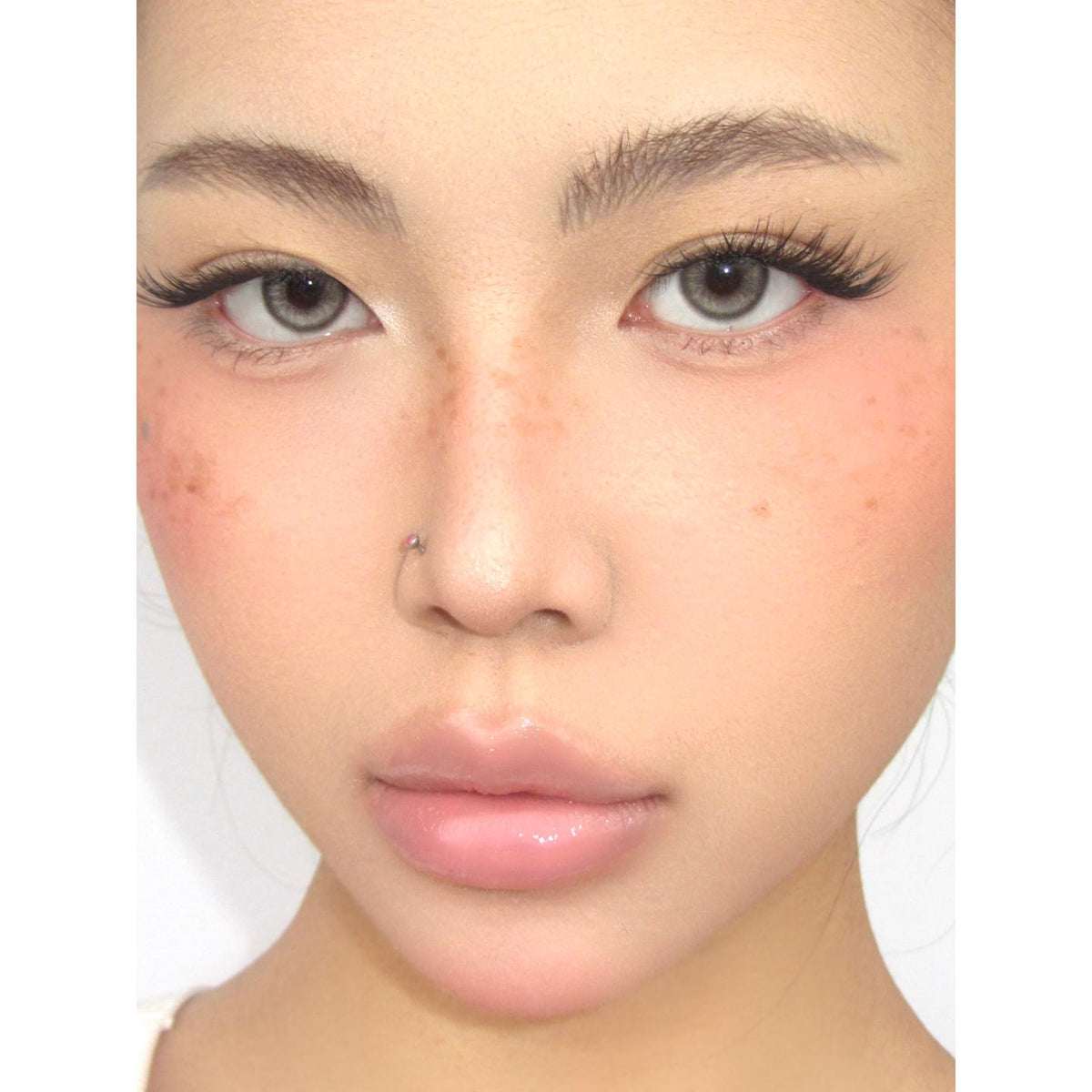 YMQJIN Serltyca 14.20mm Grey Colored Contact Lenses (6 Months Wear)