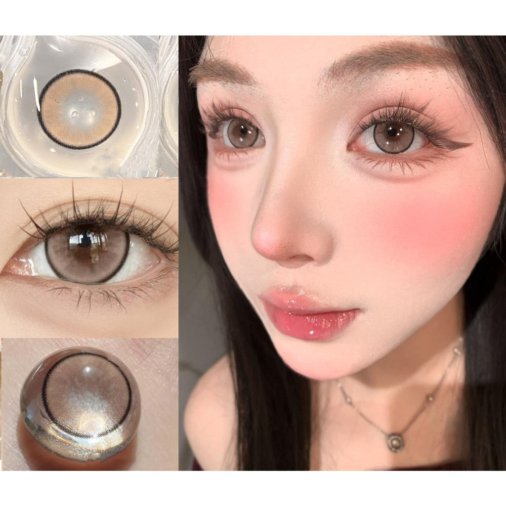 DGFEN Serltyca 14.50mm Light Brown Colored Contact Lenses (6 Months Wear)