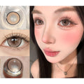 DGFEN Serltyca 14.50mm Light Brown Colored Contact Lenses (6 Months Wear)