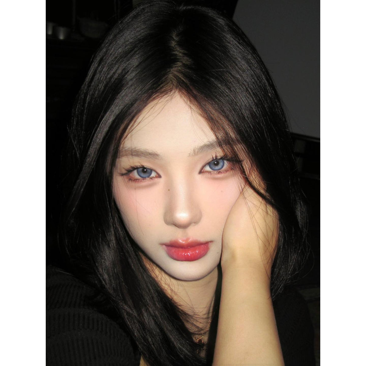 HLBAO MorningCon 14.50mm Blue Colored Contact Lenses (6 Months Wear)