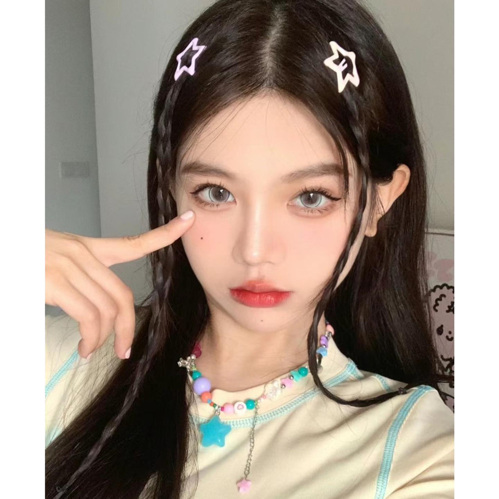 WZSJIE Xiyoulens 14.20mm Green Colored Contact Lenses (6 Months Wear)