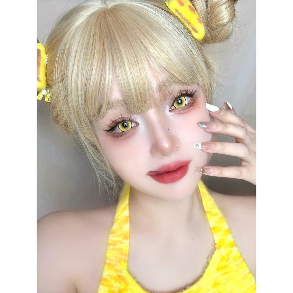 คอนแทคเลนส์สี Xiyoulens รุ่น MFPPZONG ขนาด 14.50 มม. สีเหลือง (แบบราย 6 เดือน)