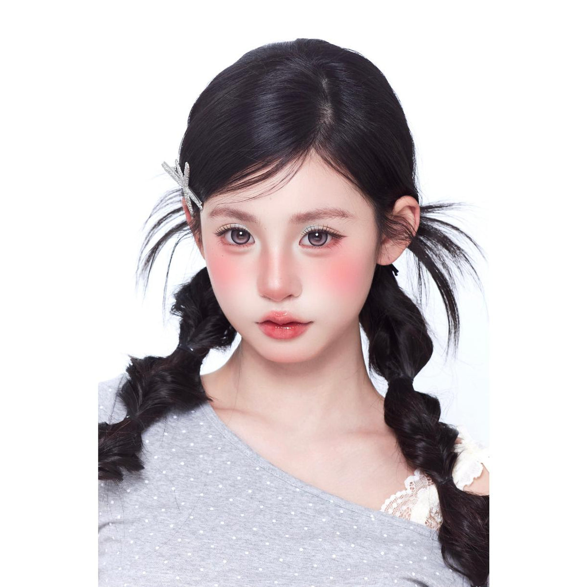 คอนแทคเลนส์สีชมพู CDMSNSHEN OBALEN ขนาด 14.50 มม. (ชนิดราย 6 เดือน)