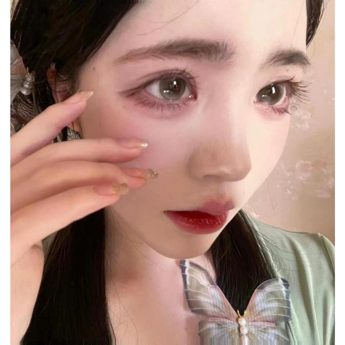 SMYSJIA Xiyoulens 14.50mm Grey Colored Contact Lenses (6 Months Wear)