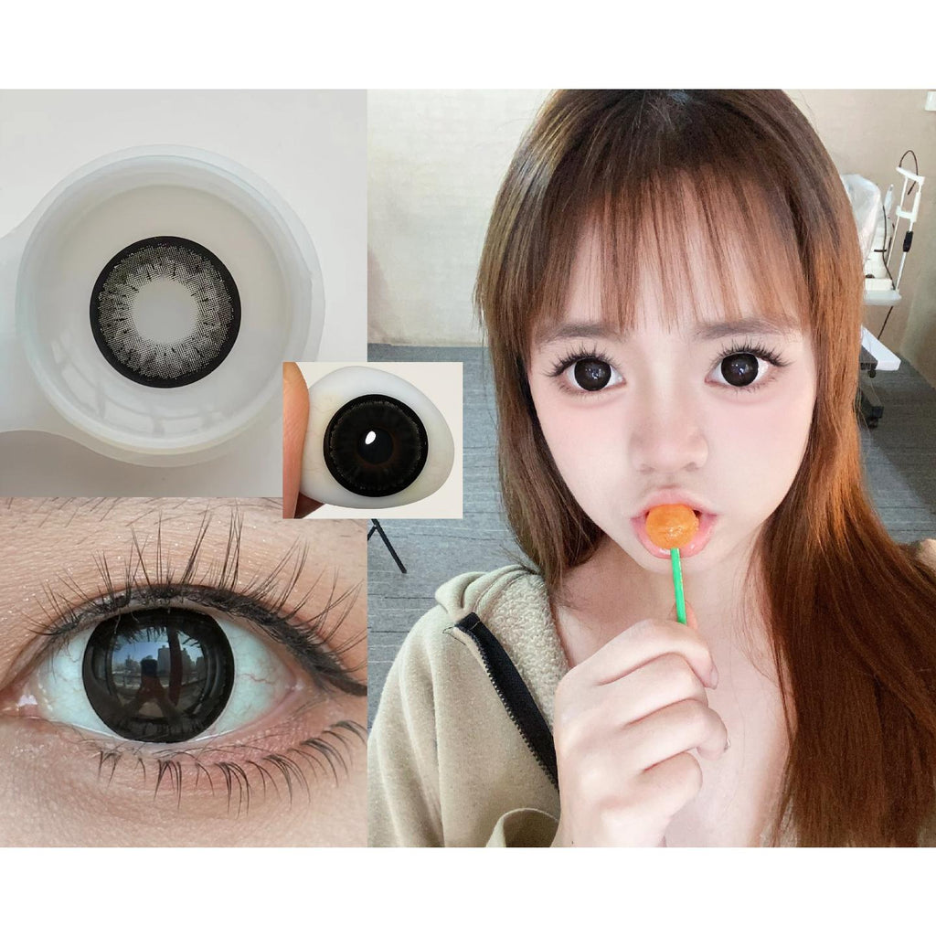 WMZJIANG Xiyoulens 14.50mm Black Colored Contact Lenses (6 Months Wear)