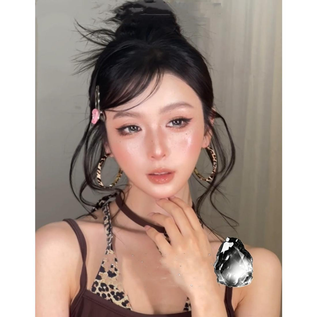 CDYJCENG OBALEN 14.50mm Gray Colored Contact Lenses (6 Months Wear)
