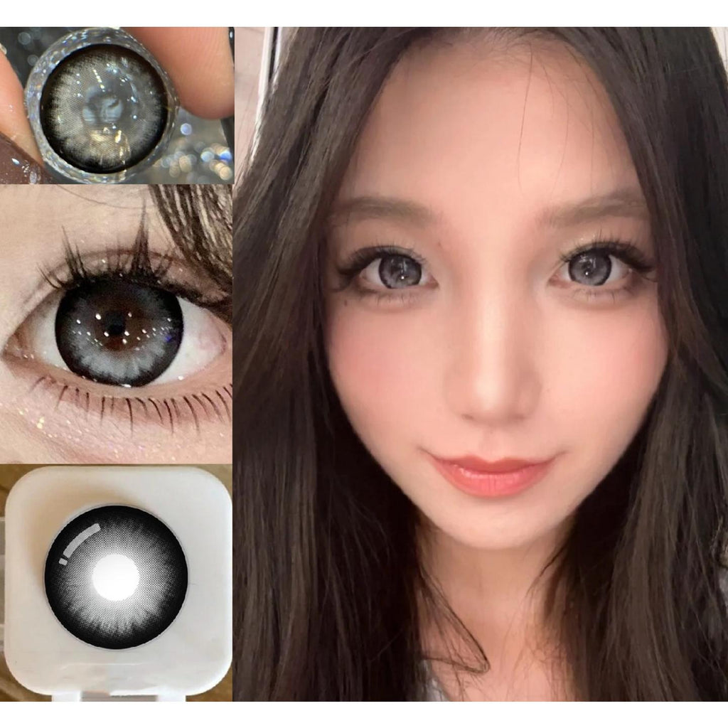 CDBBXYHHUI OBALEN 14.50mm Black Colored Contact Lenses (6 Months Wear)