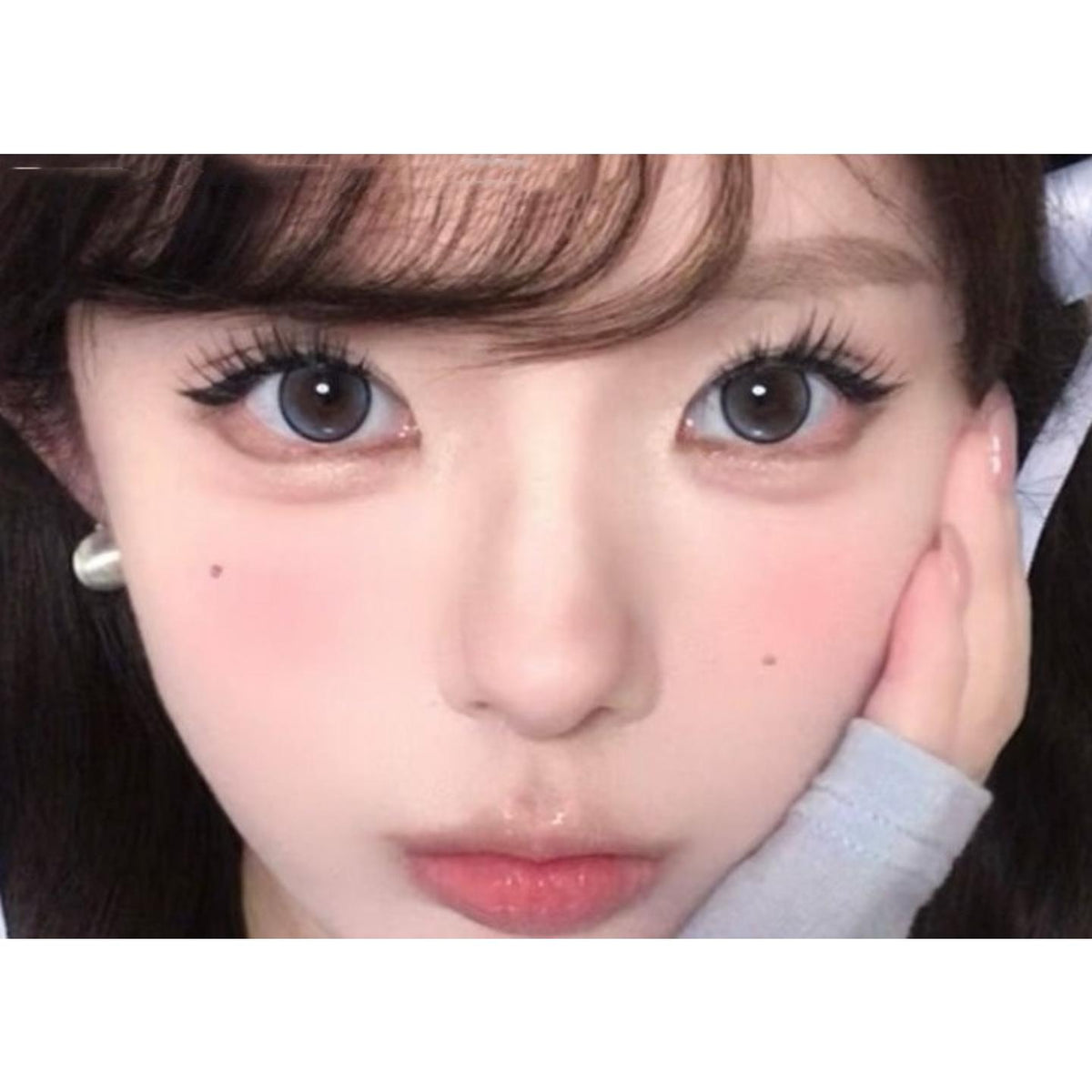 LJHUI FLLYCON 14.20mm Grey Colored Contact Lenses (6 Months Wear)