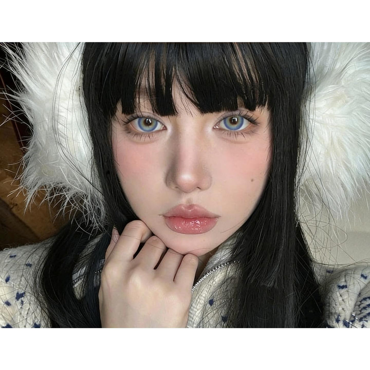 LCHONG Xiyoulens คอนแทคเลนส์สีฟ้า ขนาด 14.20 มม. (ชนิดราย 6 เดือน)
