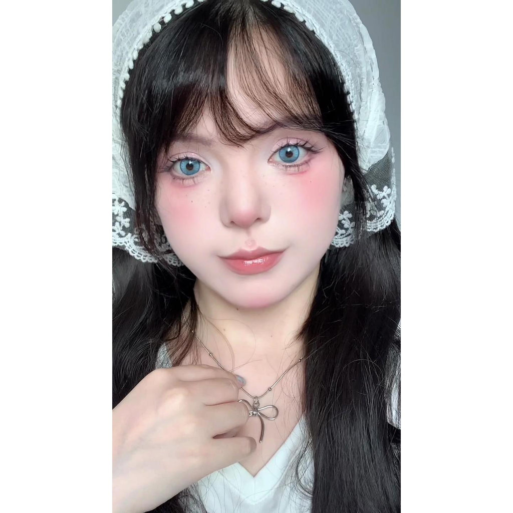 AIBMREN BOOSCON 14.20mm Blue Colored Contact Lenses (6 Months Wear)