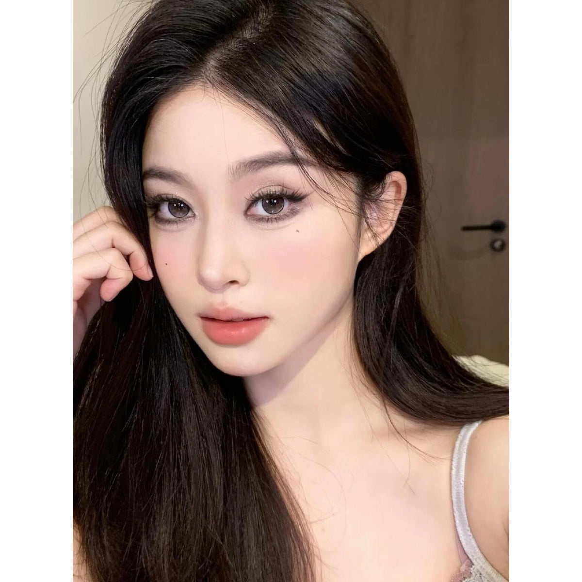 RYHZZHU Xiyoulens 14.20mm Black Colored Contact Lenses (6 Months Wear)