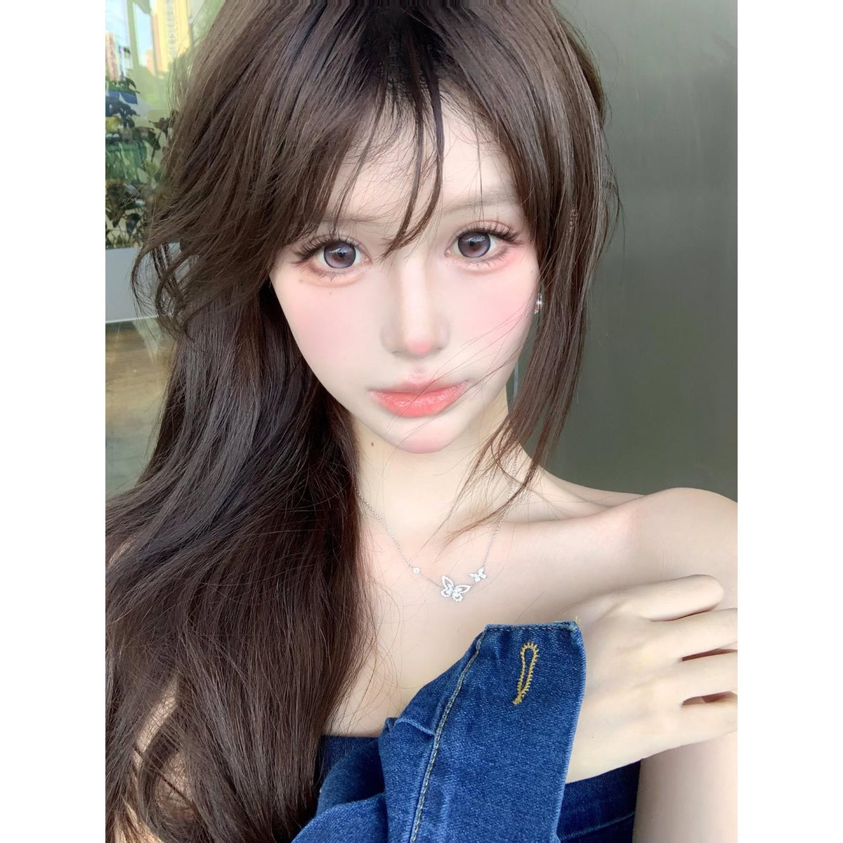 Kính áp tròng màu đỏ CDXNSHONG OBALEN 14.50mm (Thời hạn sử dụng 6 tháng)