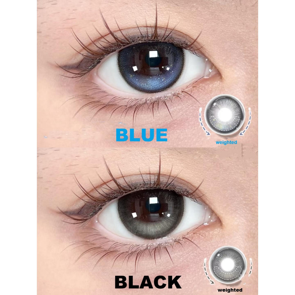 DHZZHU thestarlens 14.50mm Blue Colored Contact Lenses (6 Months Wear)