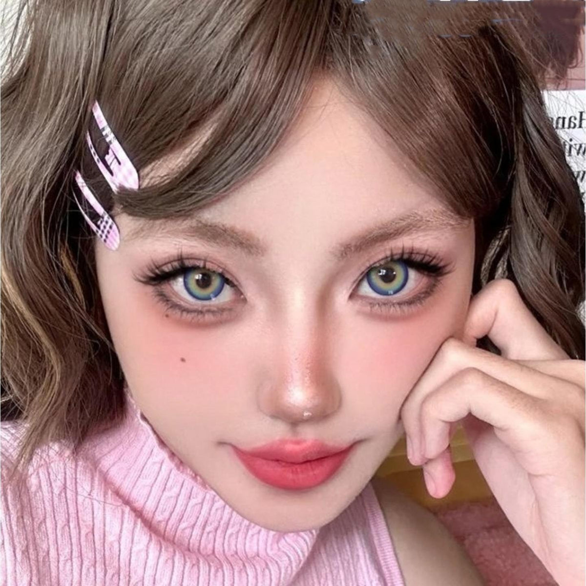 LCHONG Xiyoulens คอนแทคเลนส์สีฟ้า ขนาด 14.20 มม. (ชนิดราย 6 เดือน)