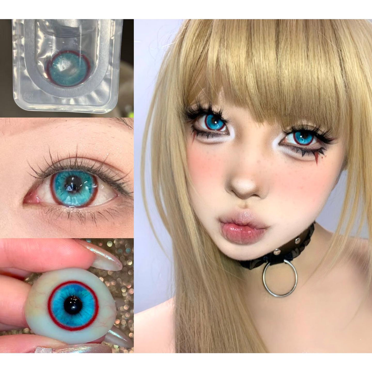 NZJBEN Xiyoulens 14.50mm Purple Colored Contact Lenses (6 Months Wear)