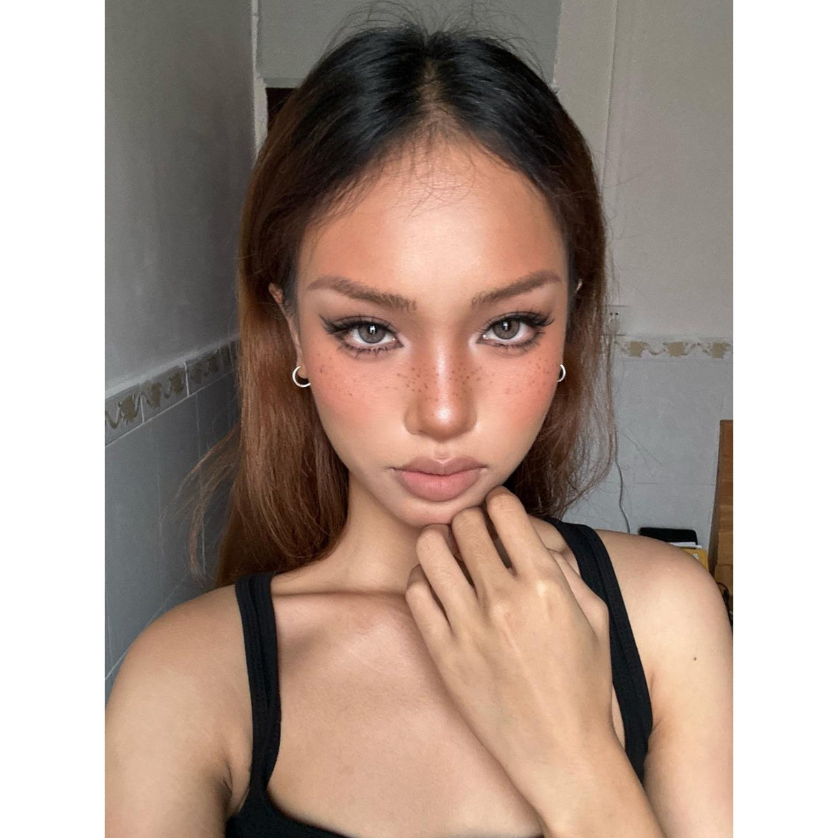 HMXZFEN Serltyca 14.20mm Brown Colored Contact Lenses (6 Months Wear)
