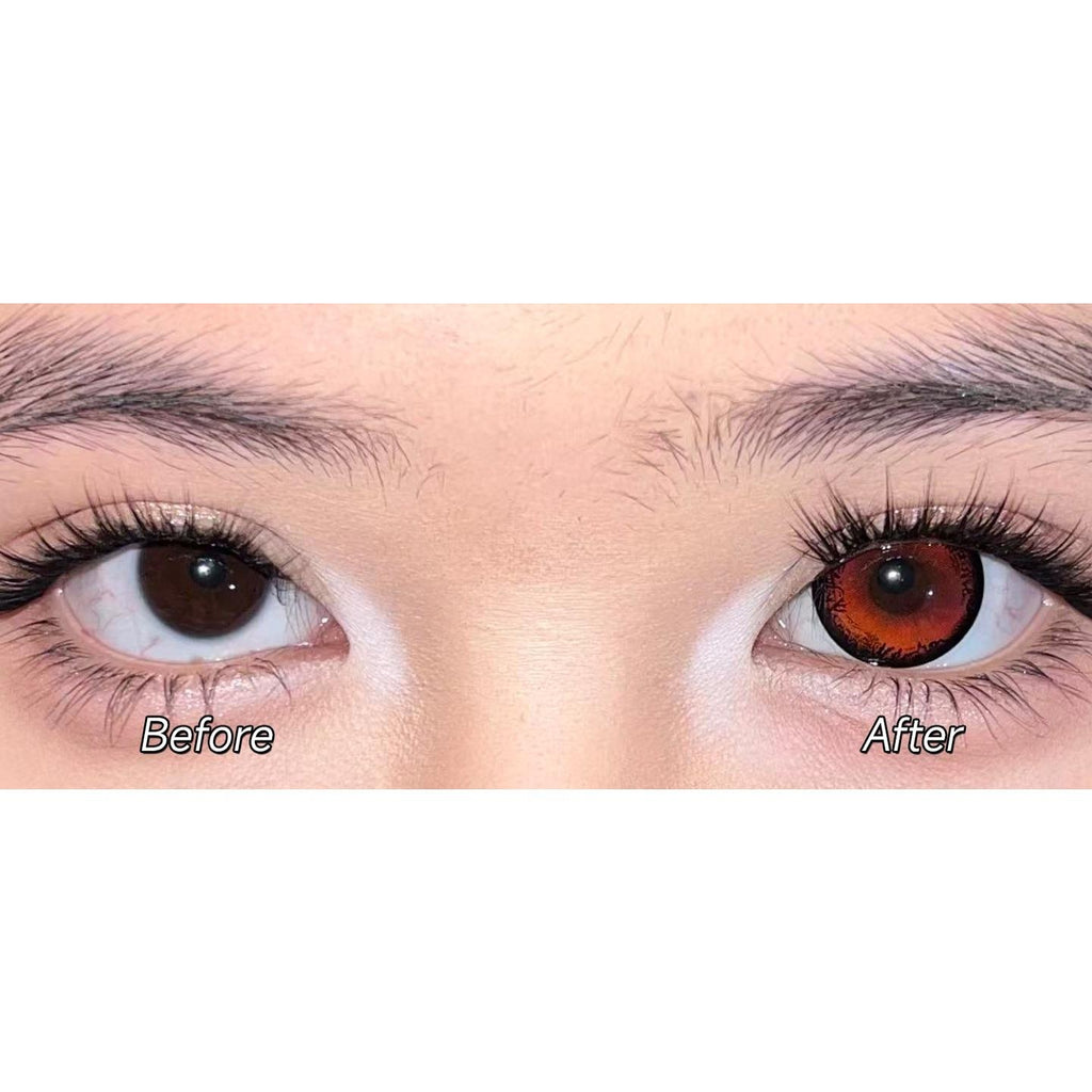 LFQIE Serltyca 14.50mm Red Colored Contact Lenses (6 Months Wear)