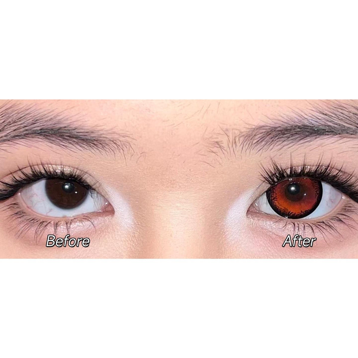 LFQIE Serltyca 14.50mm Red Colored Contact Lenses (6 Months Wear)