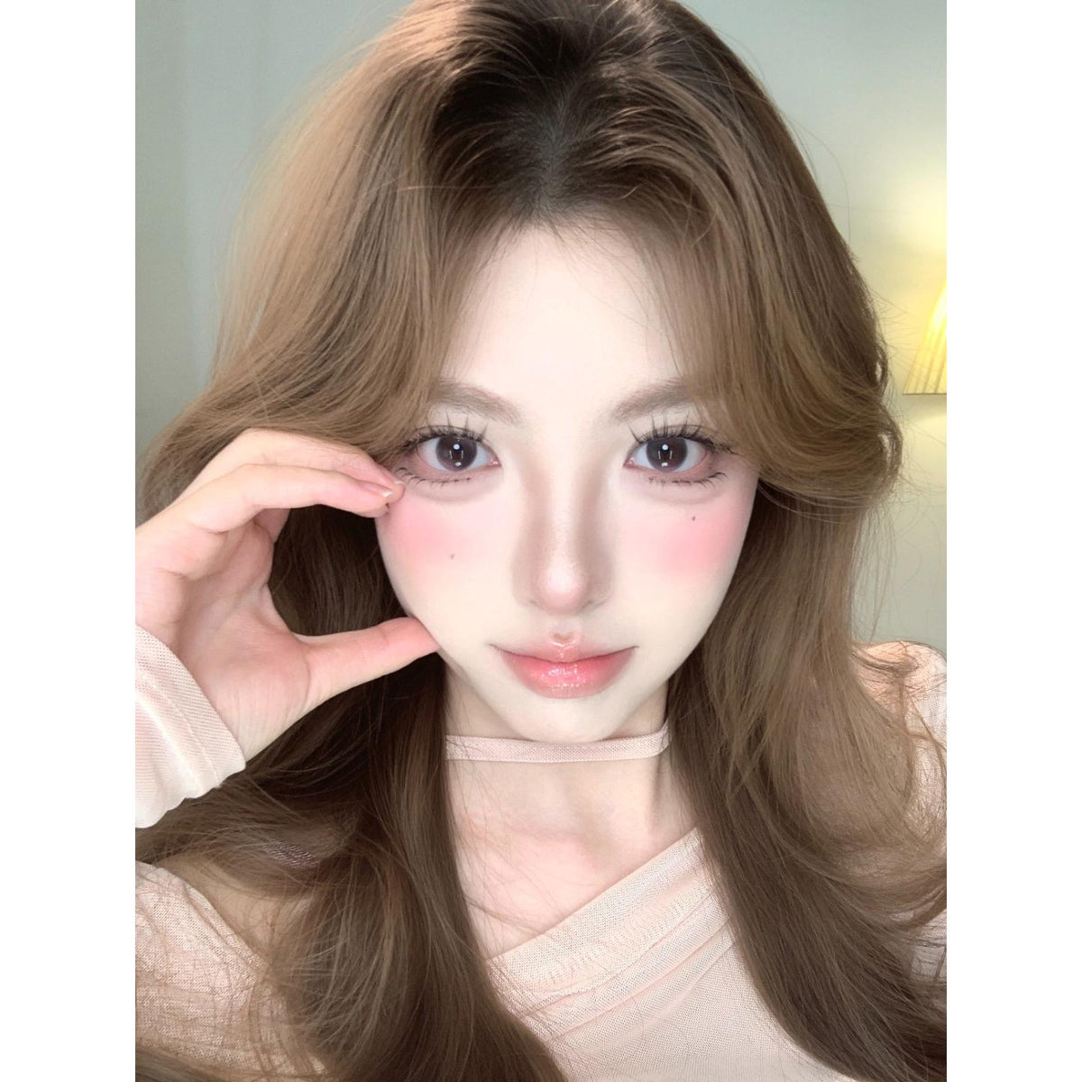 FSCBAO thestarlens 14.20mm Pink Colored Contact Lenses (6 Months Wear)