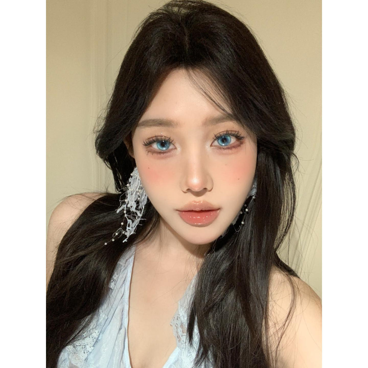 XZHDIE thestarlens 14.20mm Blue Colored Contact Lenses (6 Months Wear)