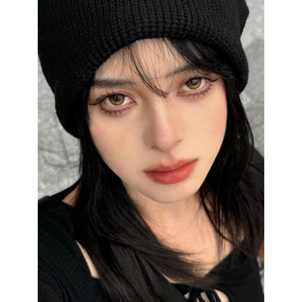 QBHNAI MorningCon 14.50mm Brown Colored Contact Lenses (6 Months Wear)