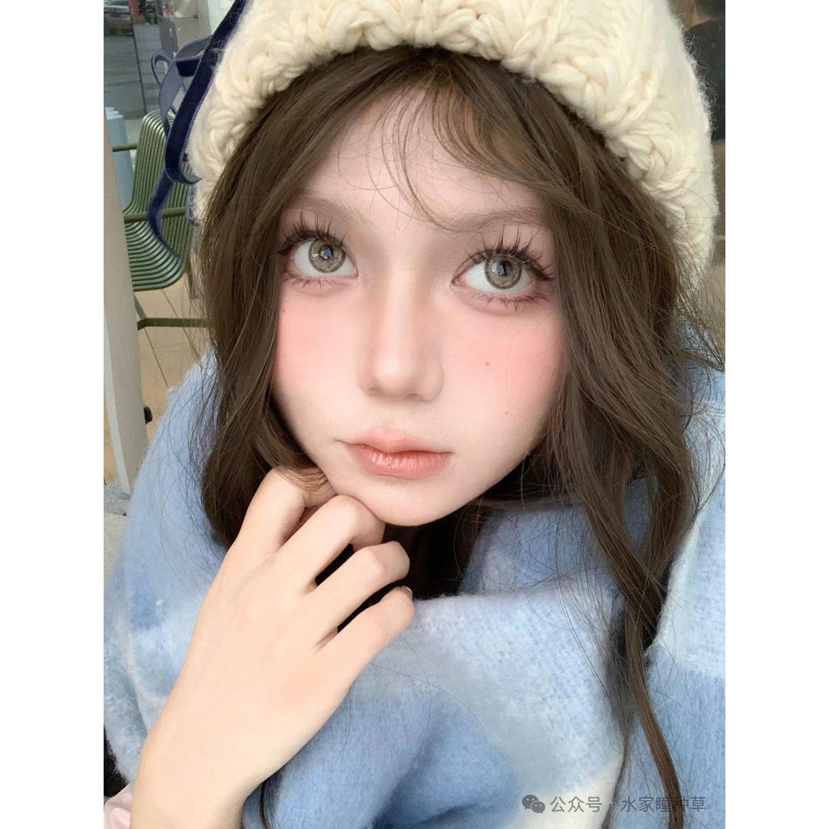 YJXXYUN MorningCon 14.50mm Brown Colored Contact Lenses (6 Months Wear)