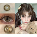 JJSDRJI Xiyoulens 14.20mm Brown Colored Contact Lenses (6 Months Wear)