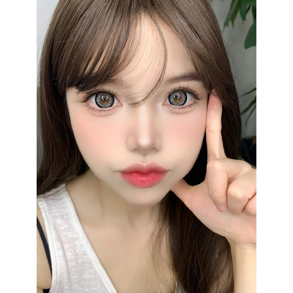 XRTGHUI Xiyoulens คอนแทคเลนส์สีเทา ขนาด 14.50 มม. (ชนิดราย 6 เดือน)