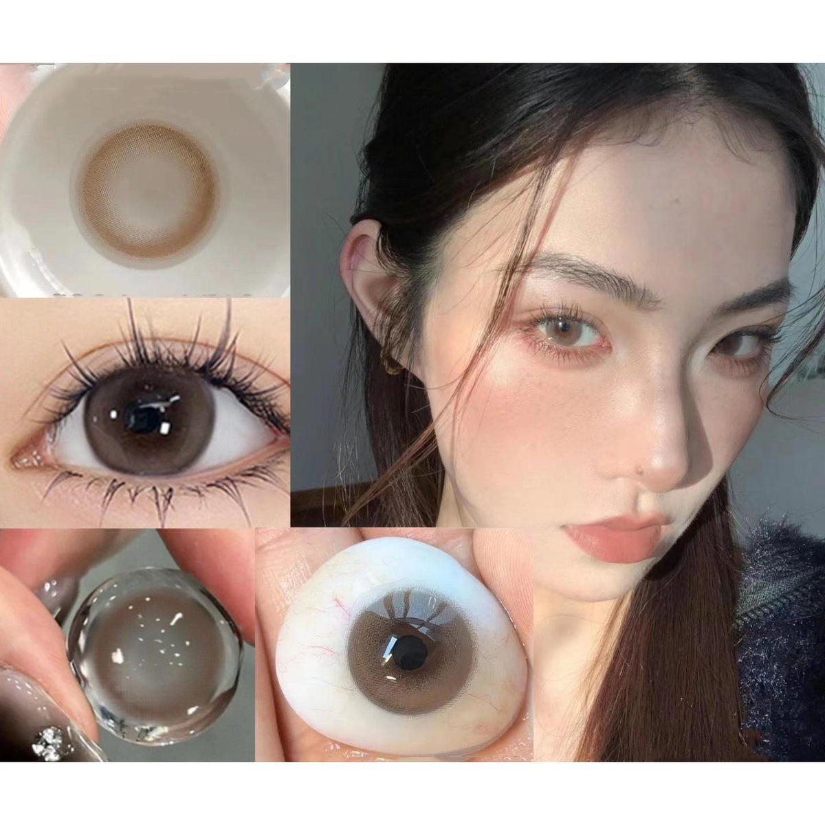 NXXING OVOLOOK 14.20mm Brown Colored Contact Lenses (6 Months Wear)
