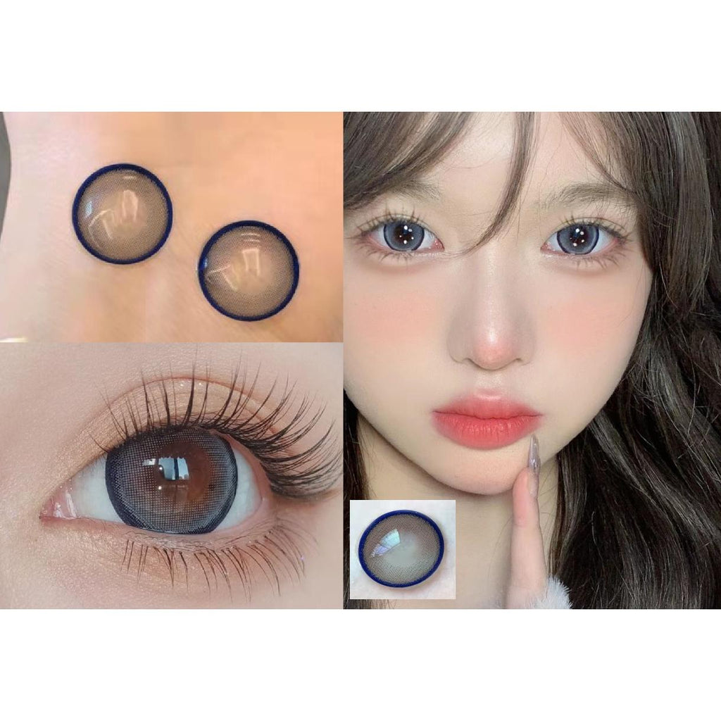 LMZBZHU LRGOODCON 14.50mm Blue Colored Contact Lenses (6 Months Wear)