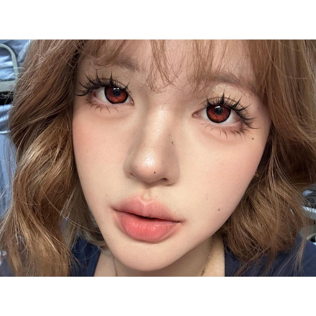 LFQIE Serltyca 14.50mm Red Colored Contact Lenses (6 Months Wear)